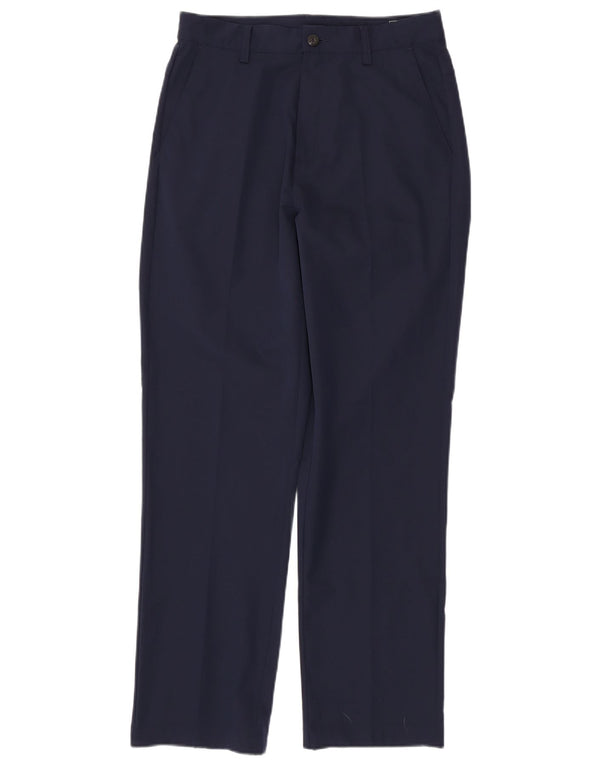 Мужские прямые брюки чинос ADIDAS Climalite W30 L32 темно-синие из полиэстера