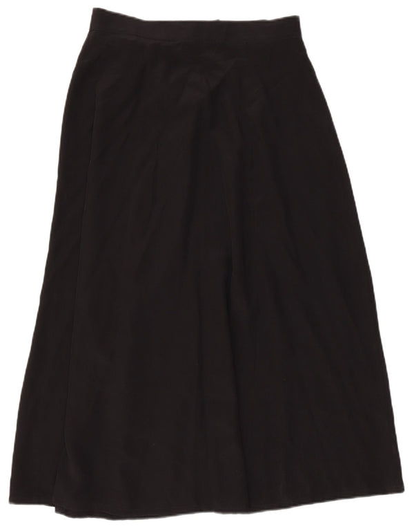 Женская юбка с запахом Marella UK 12 Medium W28 Черная шелковая