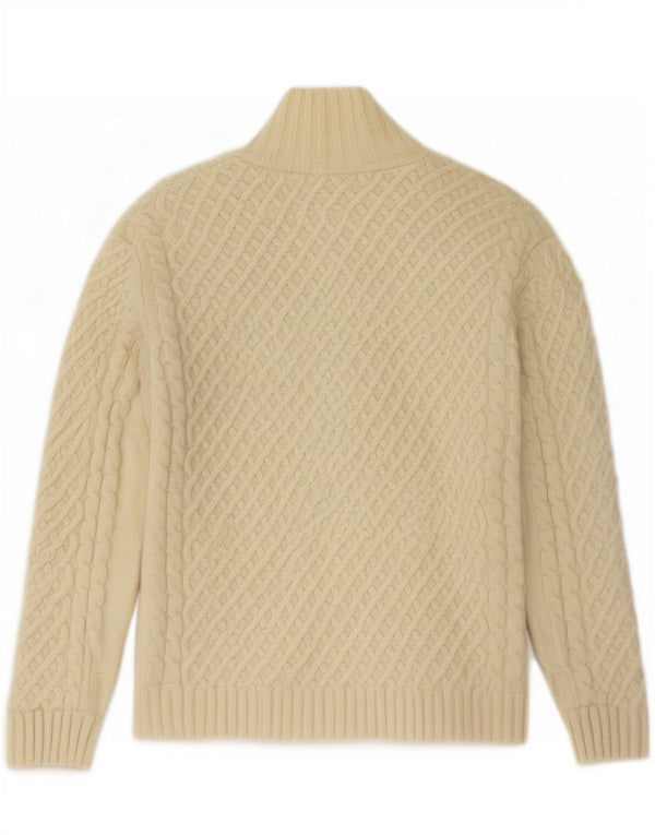 Женский кардиган-свитер Carraig Donn, Великобритания 10, маленький, белый, новая шерсть