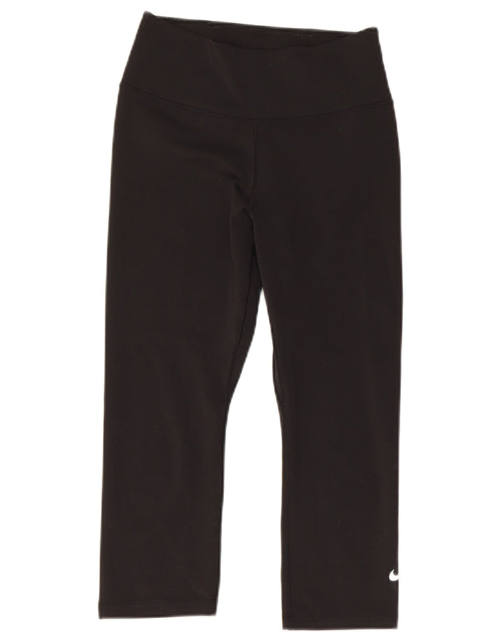 Женские капри NIKE Dri Fit UK 6 XS, черный полиэстер