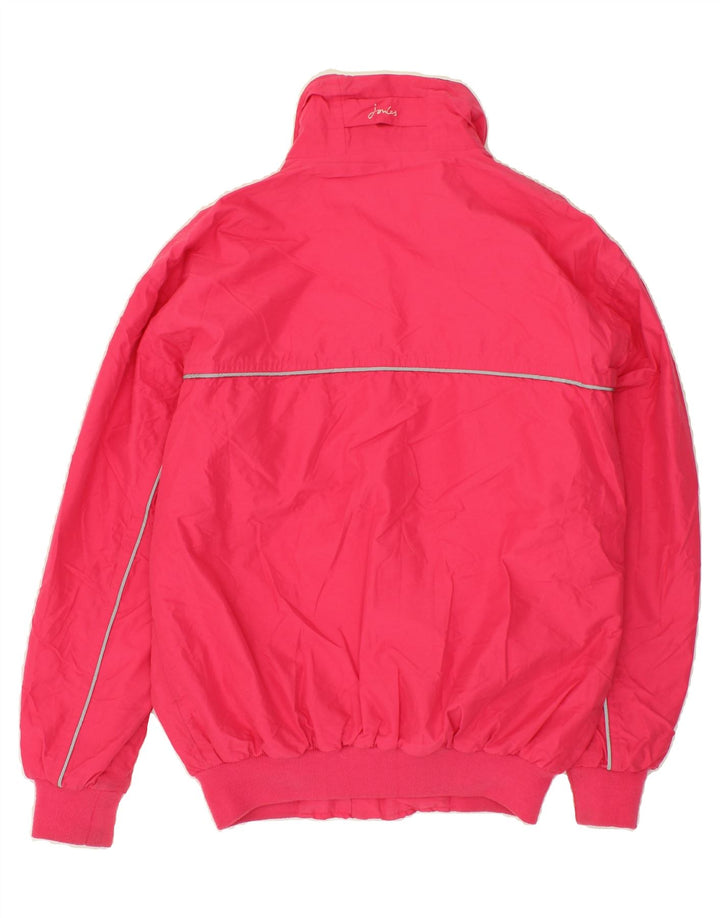 JOULES Womens Bomber Jacket UK 14 Medium Pink Polyester Vintage Joules and Second-Hand Joules from Messina Hembry 