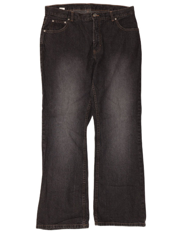 Женские джинсы Bootcut Marks & Spencer UK 16, большие W34 L30, черные, хлопковые