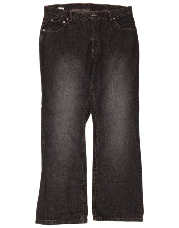Женские джинсы Bootcut Marks & Spencer UK 16, большие W34 L30, черные, хлопковые
