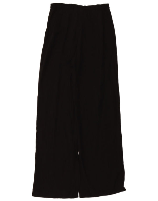 Женские широкие брюки с завышенной талией ZARA UK 4 XS W24 L11, черные