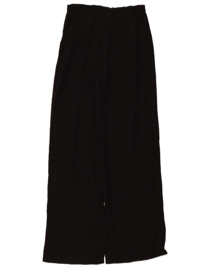 Женские широкие брюки с завышенной талией ZARA UK 4 XS W24 L11, черные