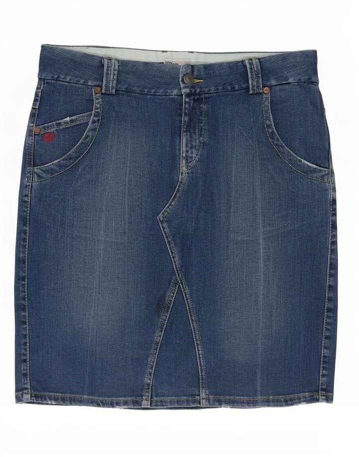 Tommy Hilfiger Женская джинсовая юбка большого размера W36, синяя, хлопок