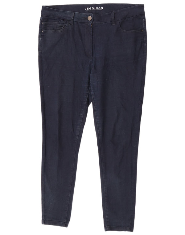 Женские джинсы джеггинсы Marks & Spencer UK 16, большие W34 L28, темно-синие, хлопок