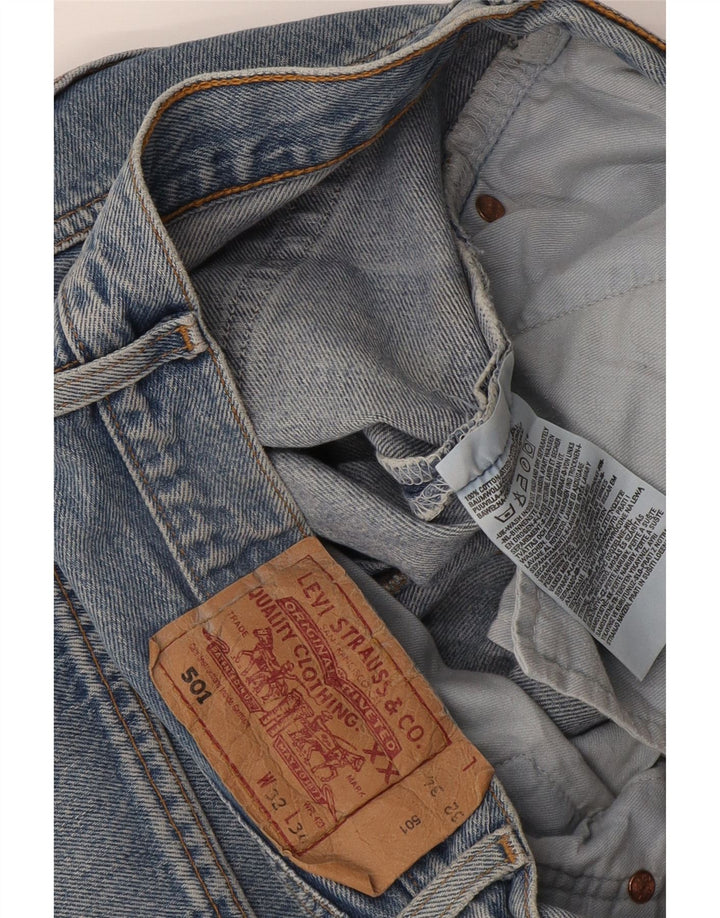 Мужские прямые джинсы Levi's 501 W32 L34 синие, хлопок