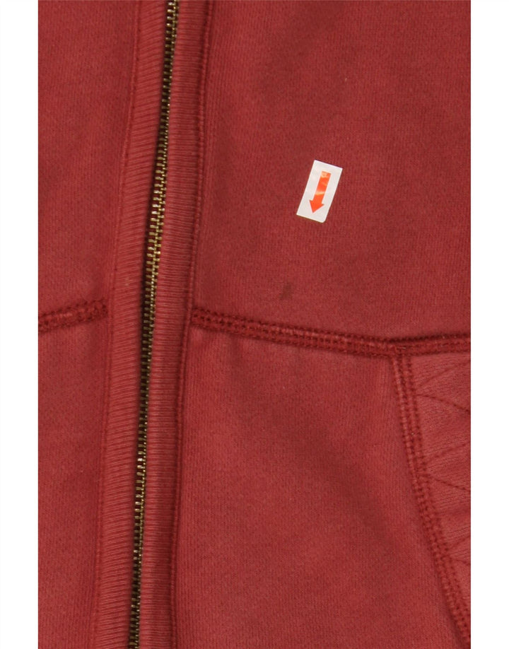 Мужской свитер с капюшоном на молнии FAT FACE, маленький бордовый