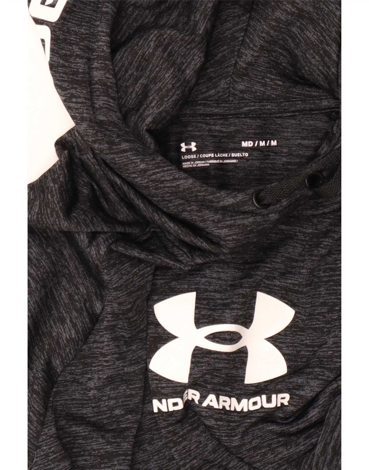 Мужской топ с рисунком Under Armour с длинным рукавом, средний серый в крапинку