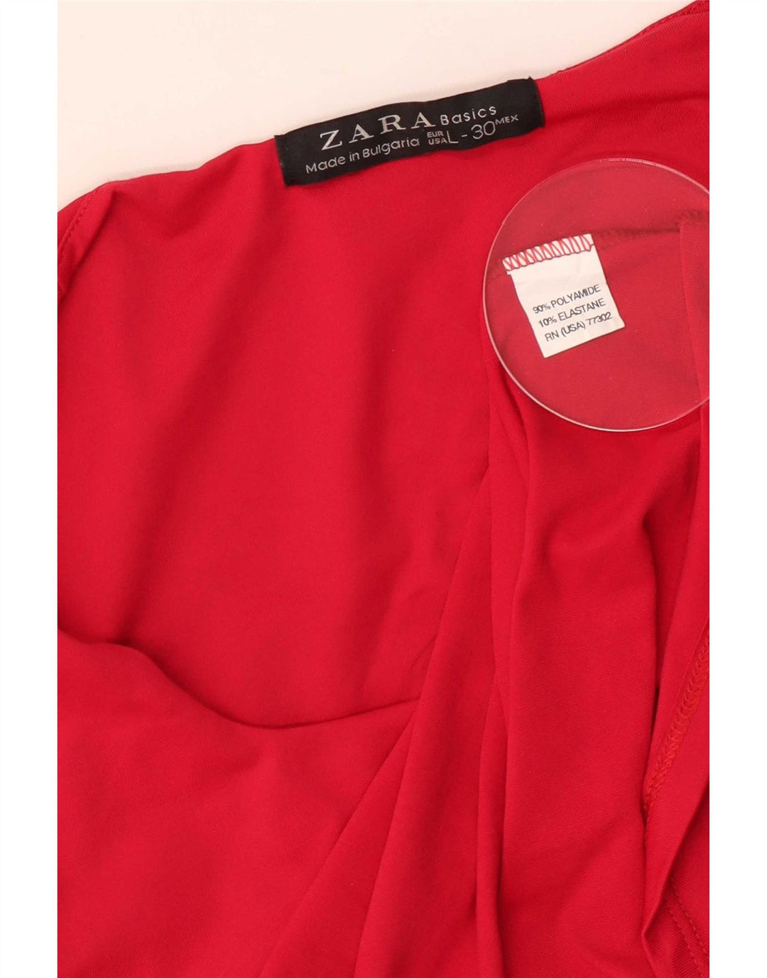 Женский жилет Zara UK 14, большой красный полиамид