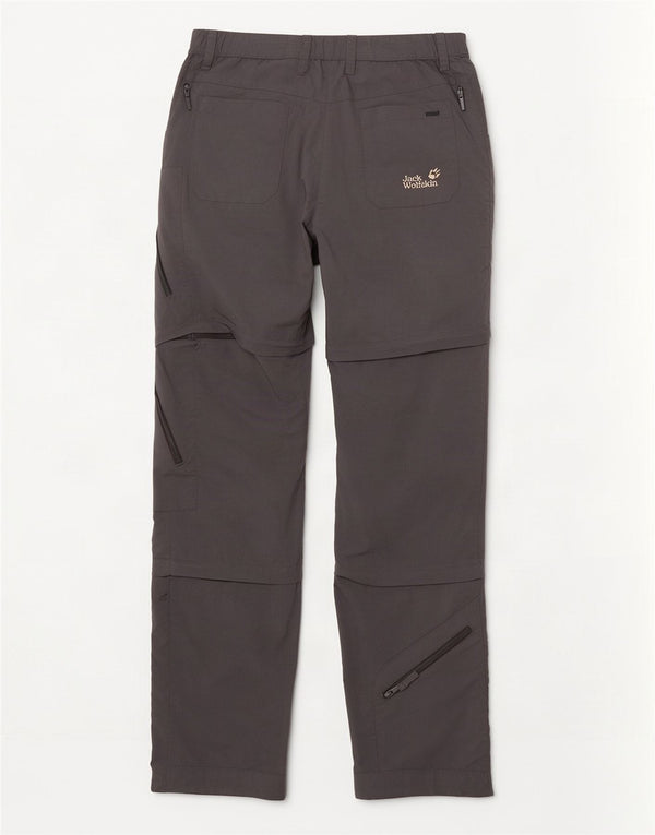 Женские прямые брюки карго Jack Wolfskin UK 12/14, средние W30 L33, серые