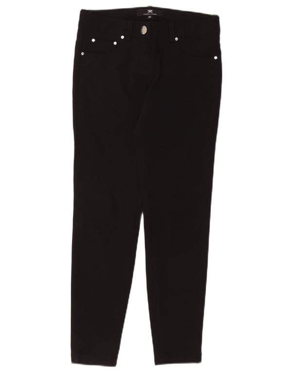 Брюки скинни женские Elisabetta Franchi повседневные IT 40 маленькие W27 L27 черные