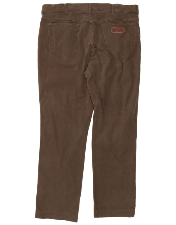 Мужские прямые повседневные брюки Wrangler Texas W40 L34, хлопок цвета хаки