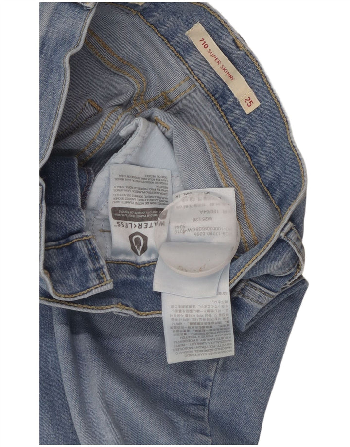 Женские джинсы Levi's 710 Super Skinny W25 L28 синие, хлопок