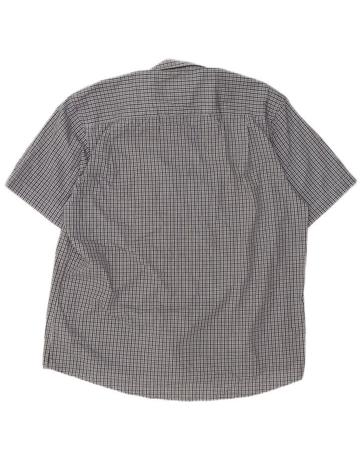 Мужская рубашка стандартного кроя Pierre Cardin 3XL серая в клетку из полиэстера