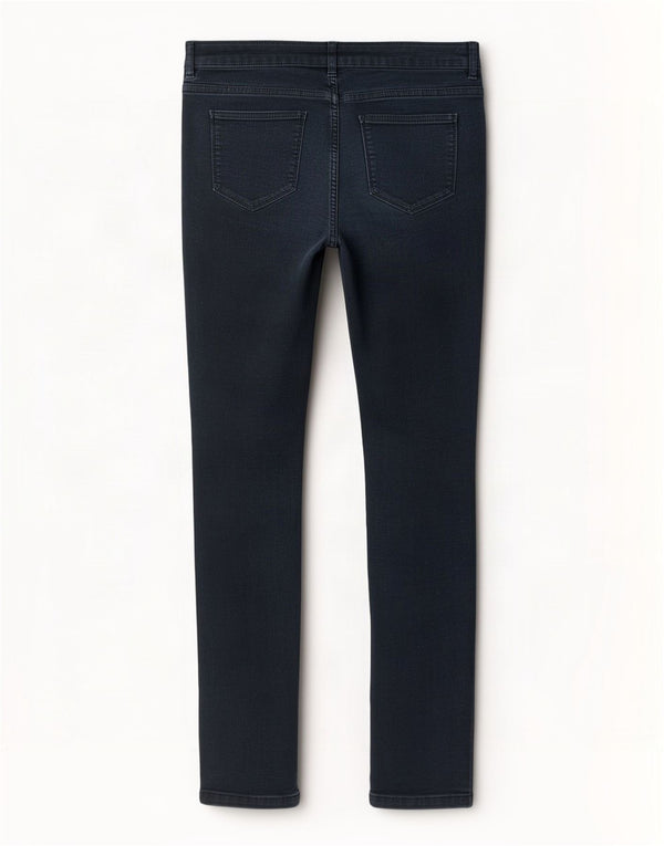 Fat Face Womens Slim Casual Trousers UK 12 Medium W30 L28 Navy Blue Cotton
