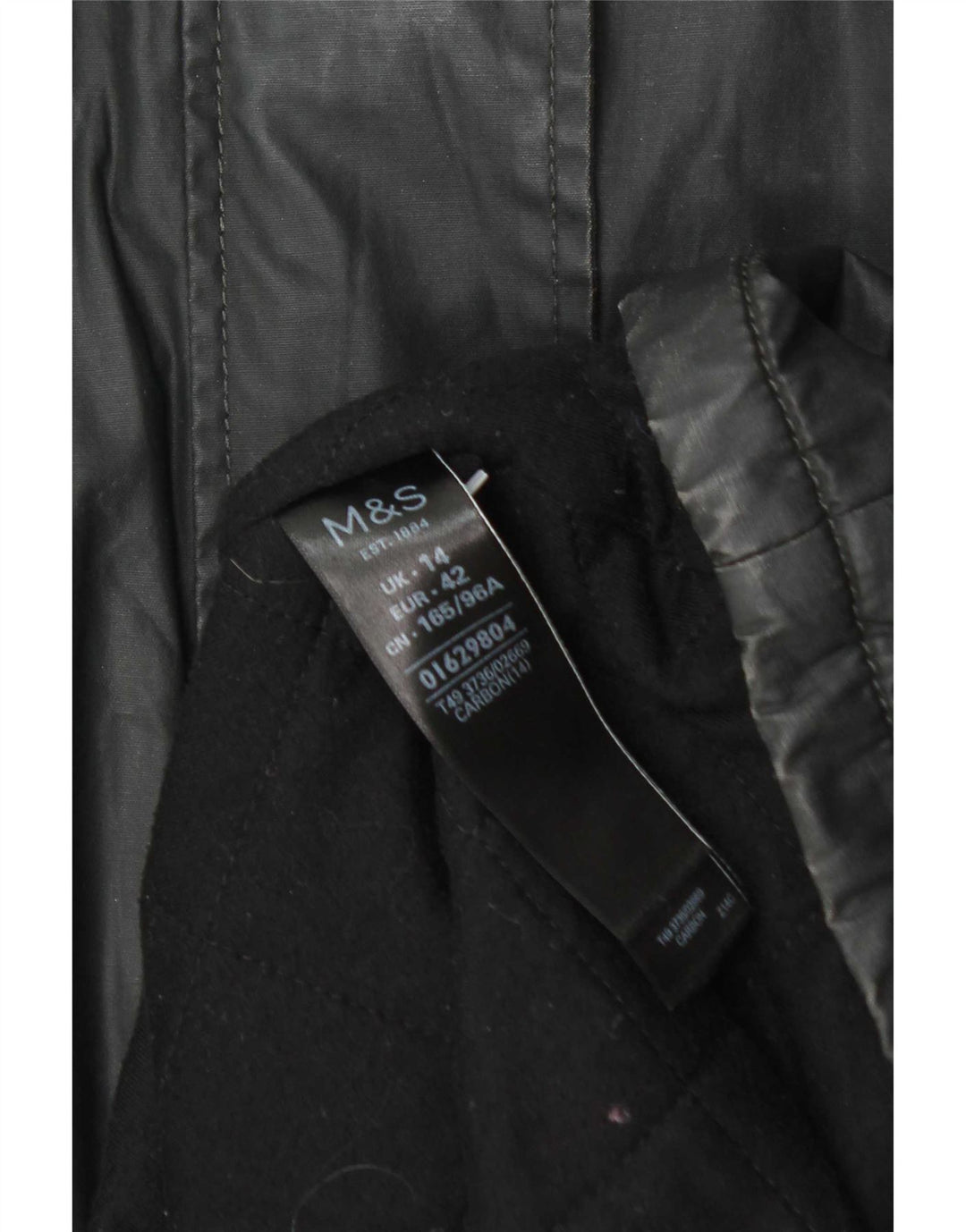Женская вощеная парка с капюшоном Marks & Spencer UK 14, большая серая
