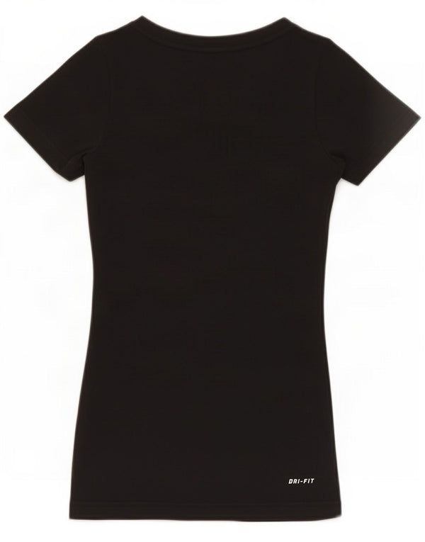 Женская футболка с рисунком Nike Dri Fit Regular Top UK 6 XS, черная