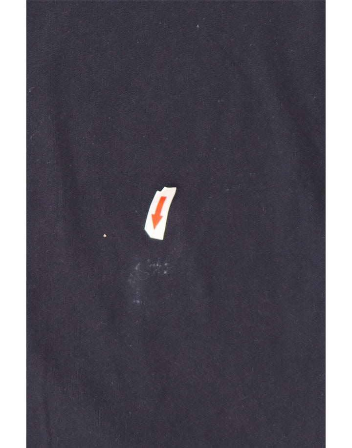 Мужская футболка с рисунком Reebok, большой темно-синий хлопок