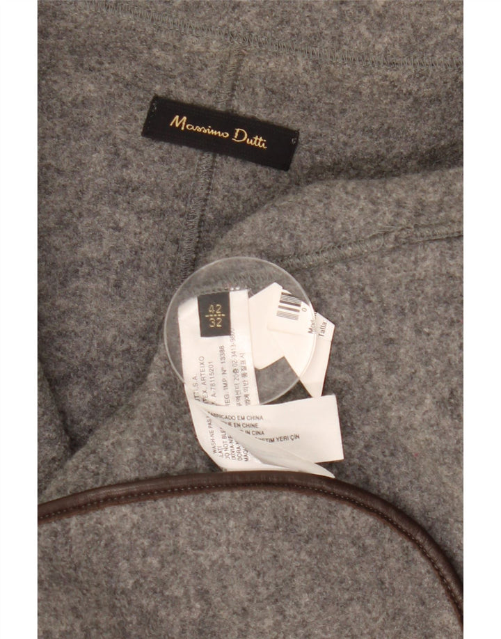 Женский пиджак Massimo Dutti на 2 пуговицах, EU 42, большой, серый, шерстяной