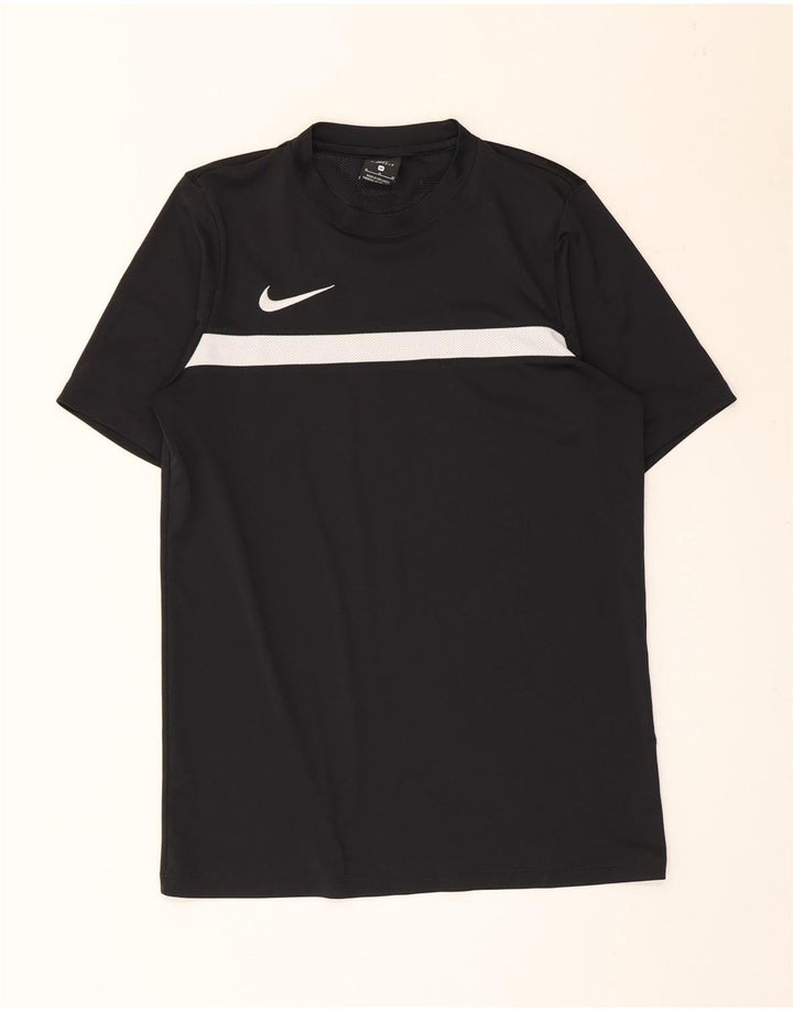 Мужская футболка Nike Dri Fit, средний черный, цветной блок