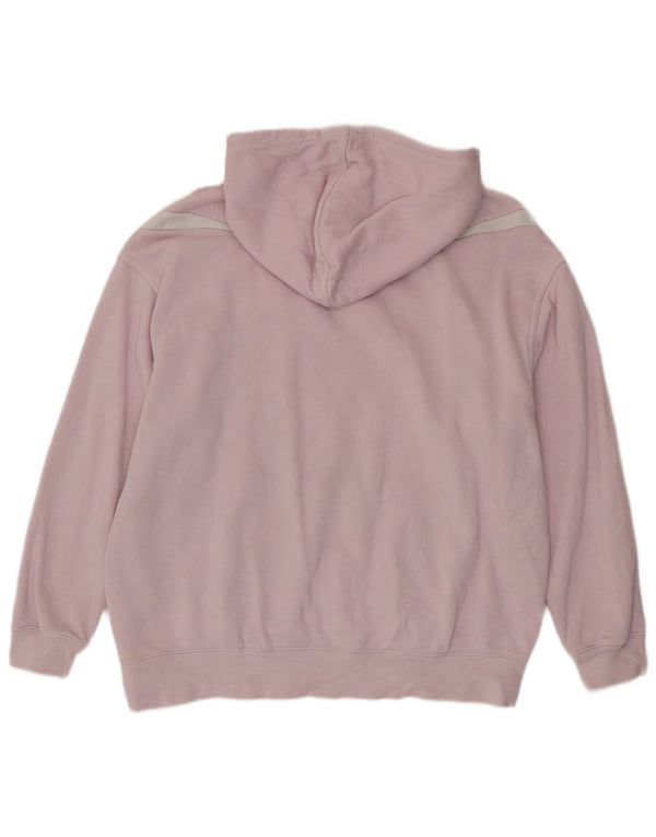 Женский джемпер с капюшоном Nike Oversized с рисунком UK 14, средний розовый цвет с блоками