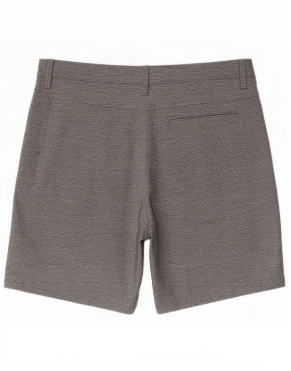 Hurley Mens Chino Shorts Large W34 Grey Flecked Polyester