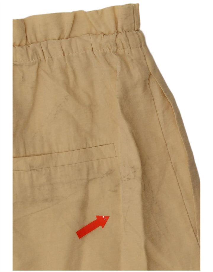 Женские шорты Zara UK 4 XS W24, бежевый модал