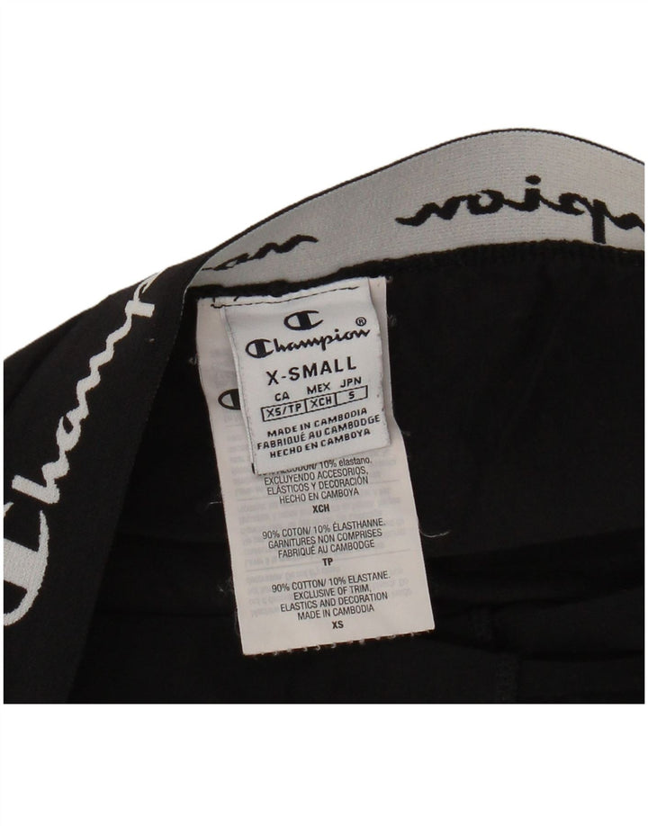 Женские леггинсы с рисунком CHAMPION UK 4 XS, черный хлопок