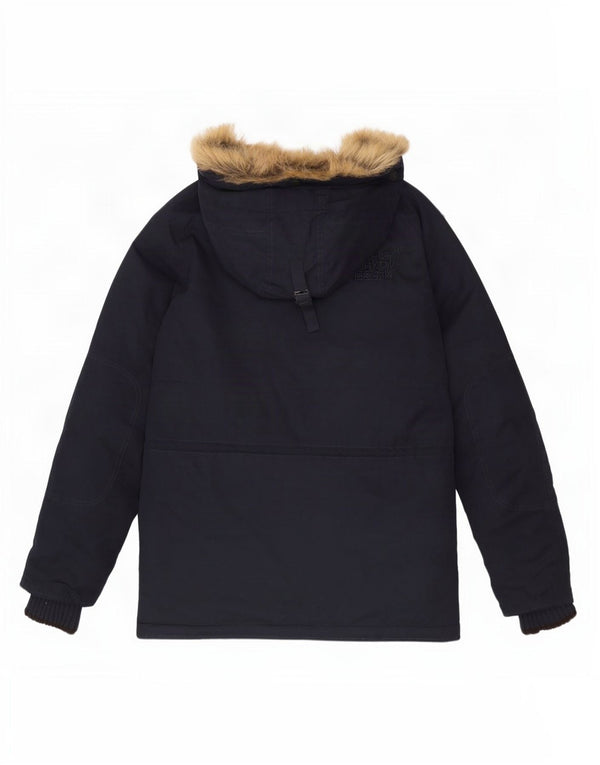Superdry Mens The windparka Hooded Parka Jacket UK 36 Small Navy Blue