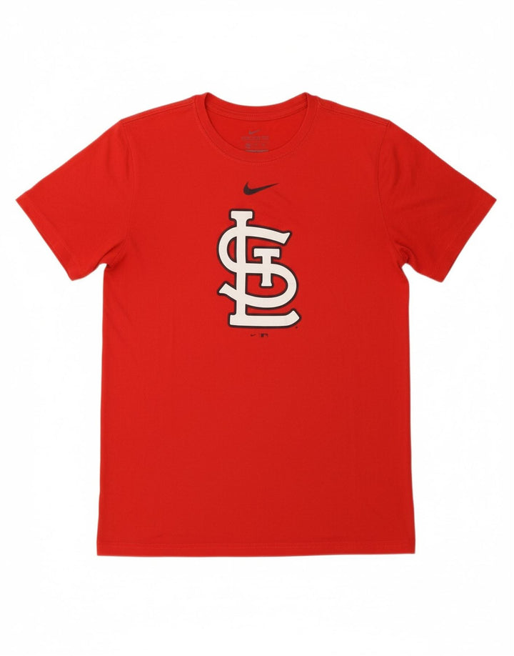 NIKE Mens St. Louis Cardinals Graphic T-Shirt Top Medium Red Polyester Vintage Nike and Second-Hand Nike from Messina Hembry 