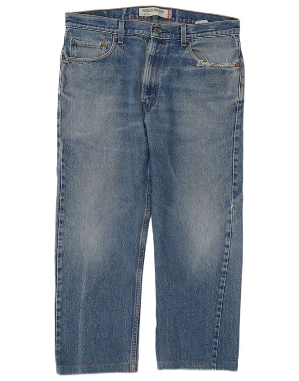 Мужские прямые джинсы Levi's 505 стандартного кроя W36 L26 синие, хлопок