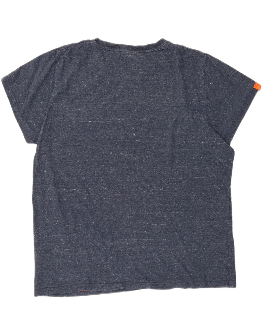 Мужская футболка Superdry стандартного кроя, топ 2XL, темно-синий, хлопок с крапинками