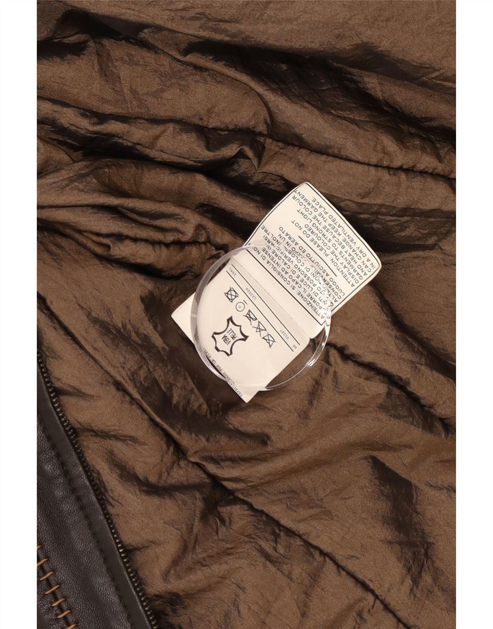 Куртка женская кожаная Mabrun IT 48 XL черная кожа