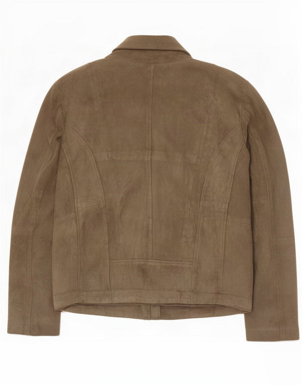 Мужская замшевая косуха Giorgio Brato IT 48 Medium Green Leather