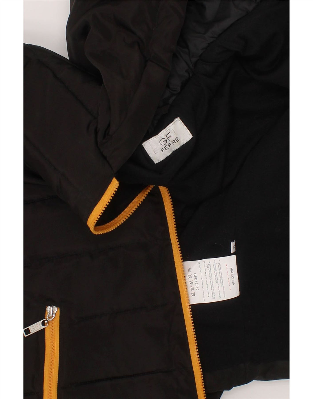 GIANFRANCO FERRE Boys Hooded Padded Jacket 3-4 Years Black Nylon Vintage Gianfranco Ferre and Second-Hand Gianfranco Ferre from Messina Hembry 