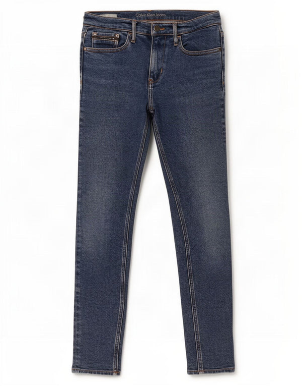 Женские джинсы скинни Calvin Klein W27 L30 синие, хлопок