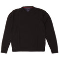 Мужской джемпер с v-образным вырезом Tommy Hilfiger XL, черный, шерсть