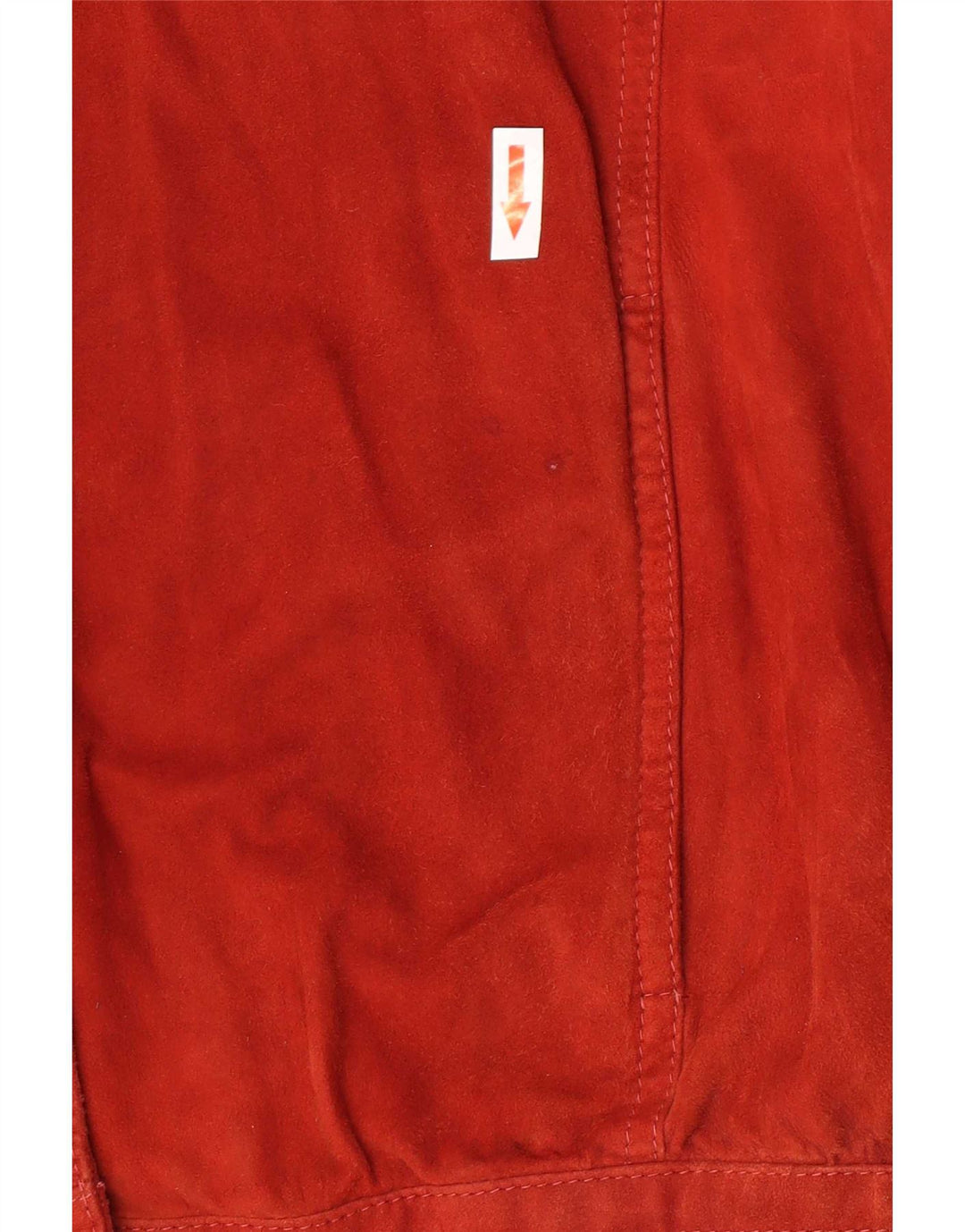 Винтажная женская замшевая куртка оверсайз IT 44 Medium Red Leather