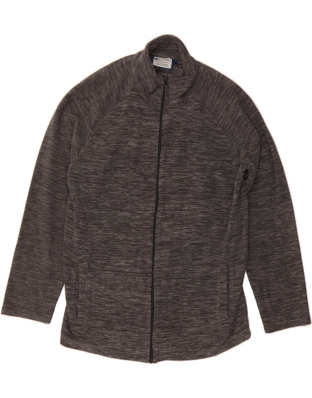MOUNTAIN WAREHOUSE Mens Fleece Jacket UK 40 Large Grey Flecked Polyester Vintage Mountain Warehouse and Second-Hand Mountain Warehouse from Messina Hembry 