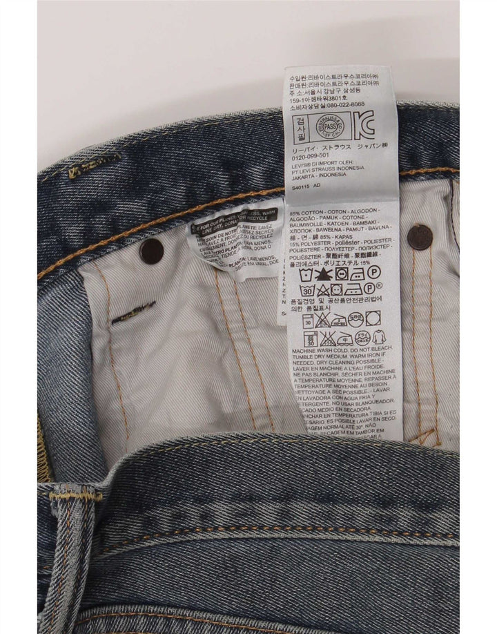 Мужские прямые джинсы Levi's 522 W30 L30 синие, хлопок