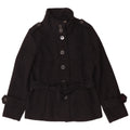 Женская куртка в стиле милитари Zara UK 18 XL, черный полиэстер