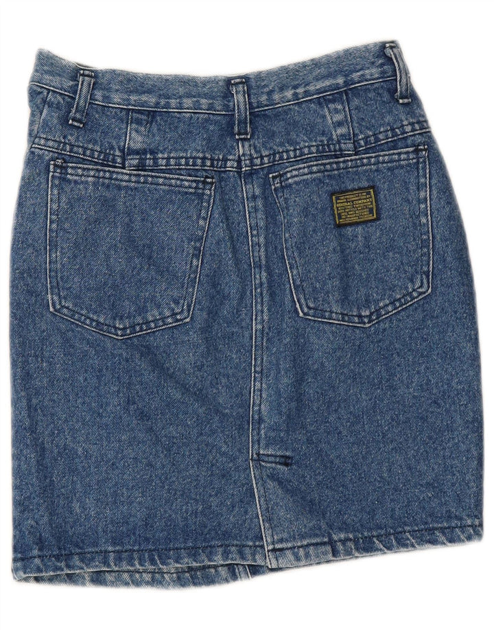VINTAGE Womens Denim Skirt IT 44 Medium W26  Blue