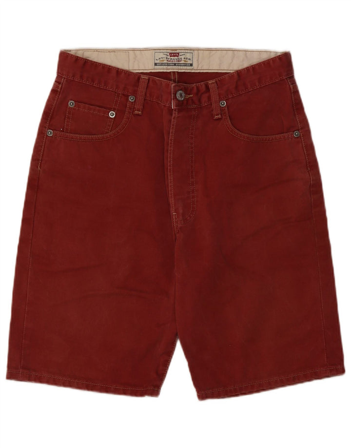 Мужские джинсовые шорты LEVI'S 476 W31, средний красный хлопок