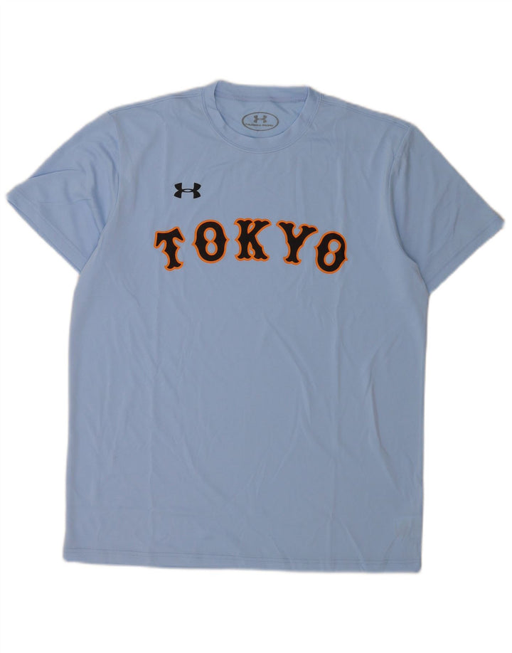 Мужская футболка с рисунком Under Armour, большая синяя