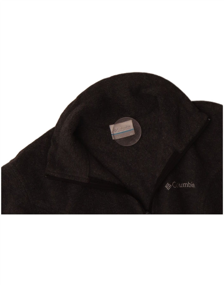 COLUMBIA Mens Fleece Jacket UK 36 XS Grey Polyester