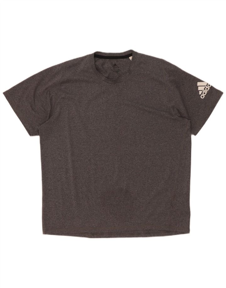 Adidas Мужская футболка Aeroready Top XL Серый полиэстер с крапинками