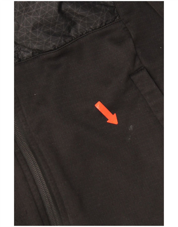 Мужской свитер с капюшоном и молнией с графическим рисунком The North Face, маленький черный с геометрическим рисунком