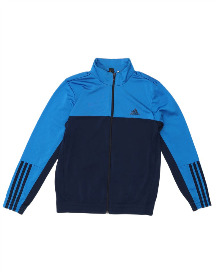 Женский спортивный костюм Adidas Top Jacket UK 12 Medium Navy Blue Colorblock
